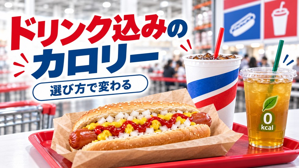 ドリンク込みだとカロリーはどのくらい?
