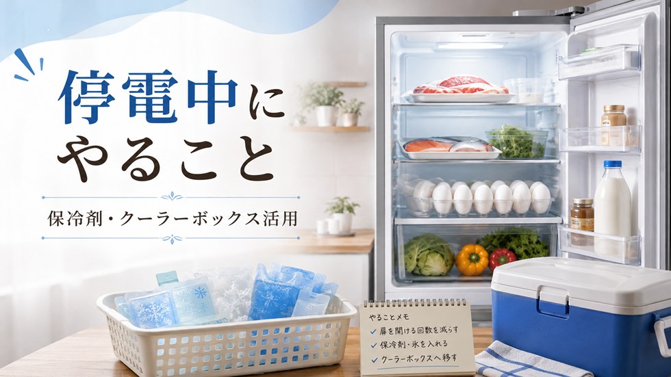 停電したら冷蔵庫の食品を守るためにやること