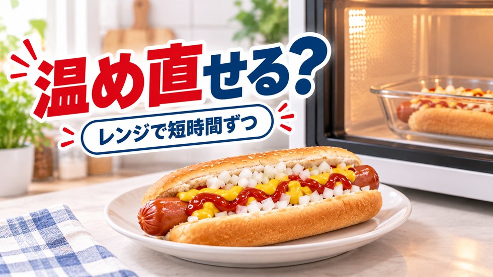 持ち帰ったホットドッグは温め直せる?