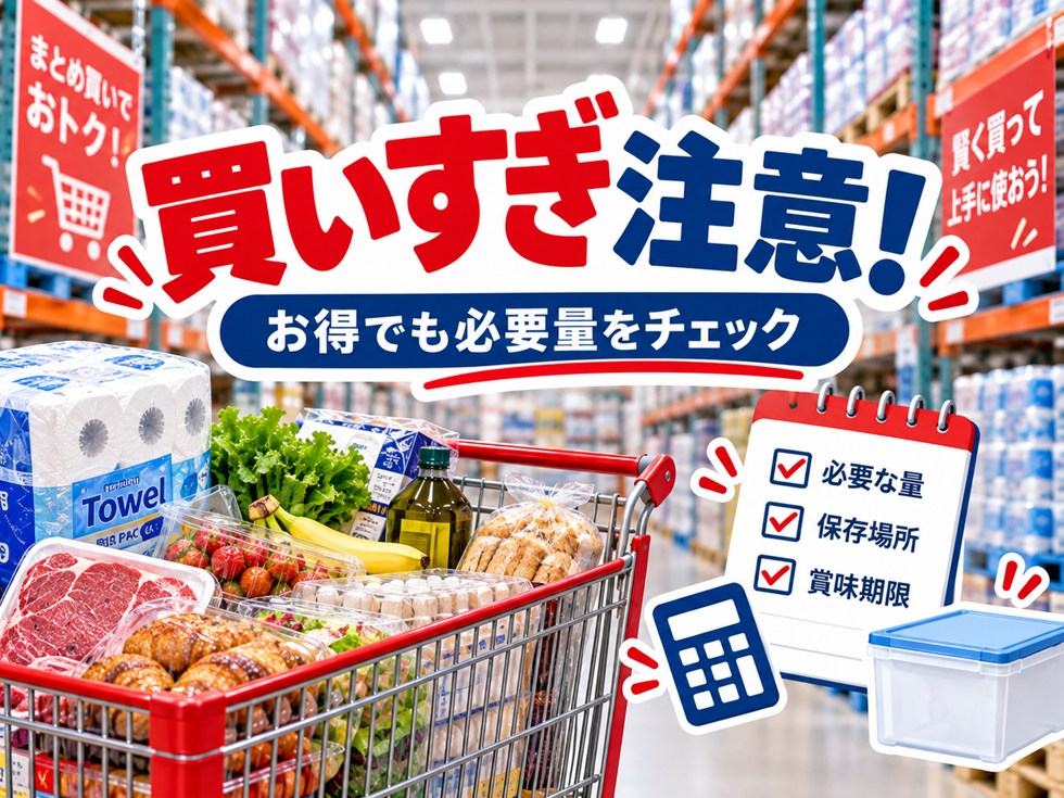 安くても買いすぎない！コストコで失敗しないポイント