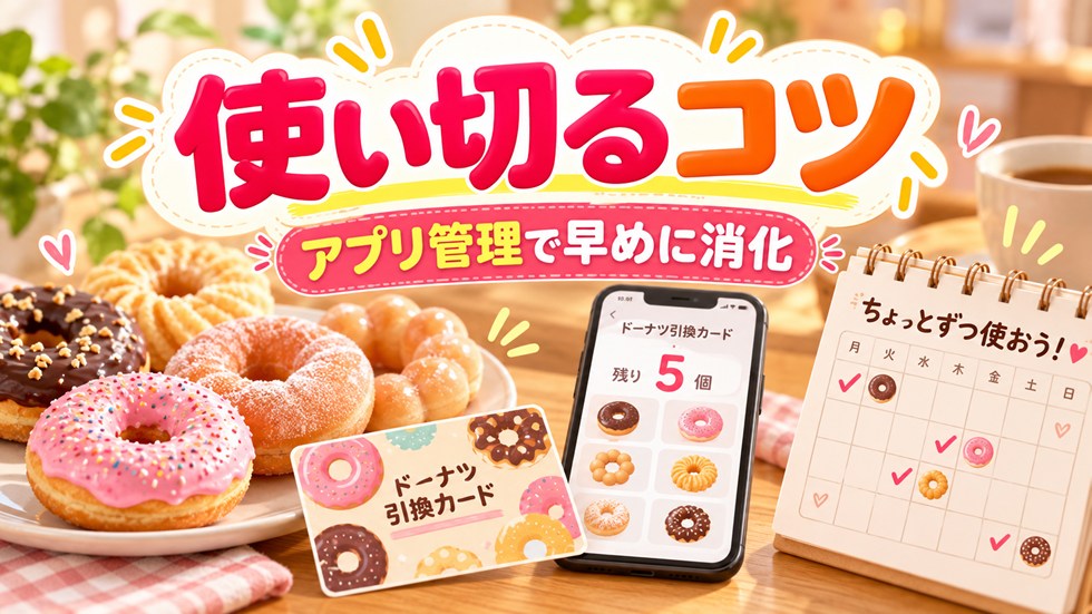 ドーナツ引換カードを期限までに使い切るコツ